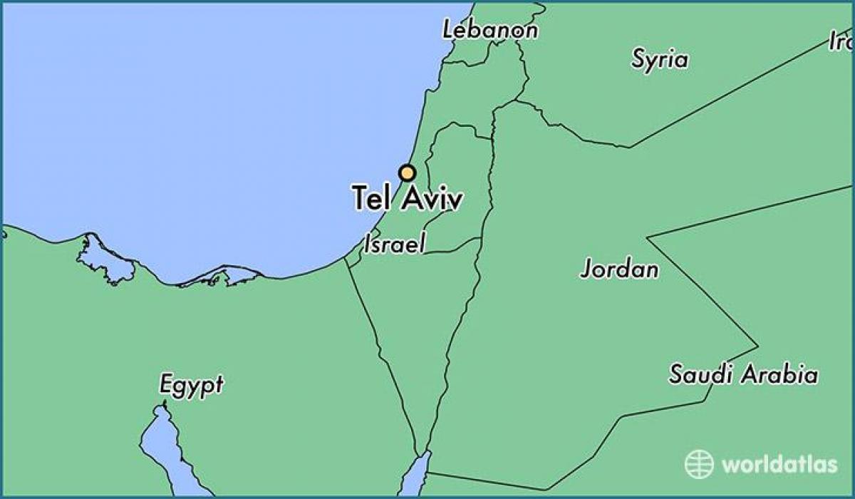 carte de Tel Aviv monde